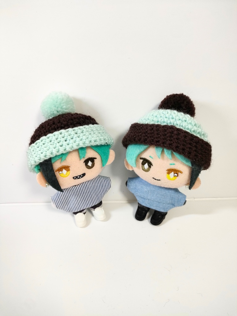 ぬい服10cm チョコミントニット帽