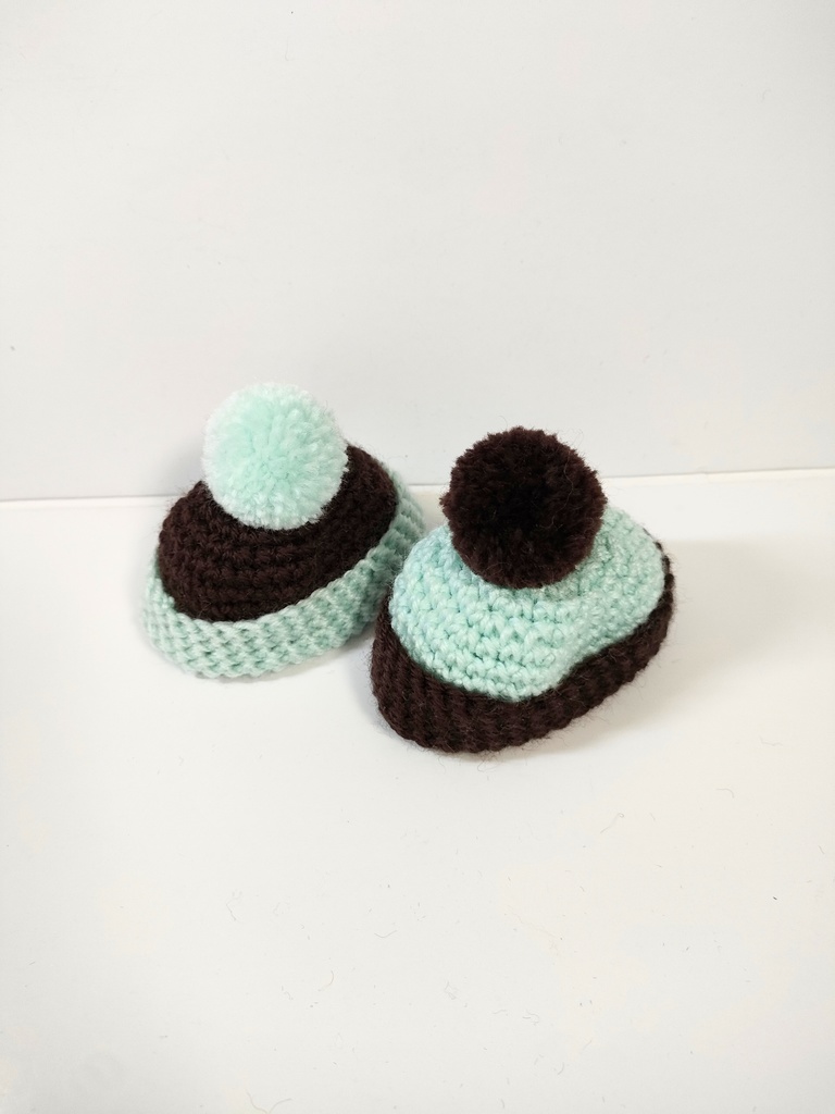 ぬい服10cm チョコミントニット帽