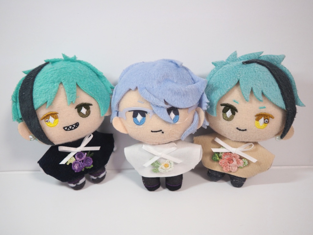 ぬい服10cm クラシカルフラワートップス