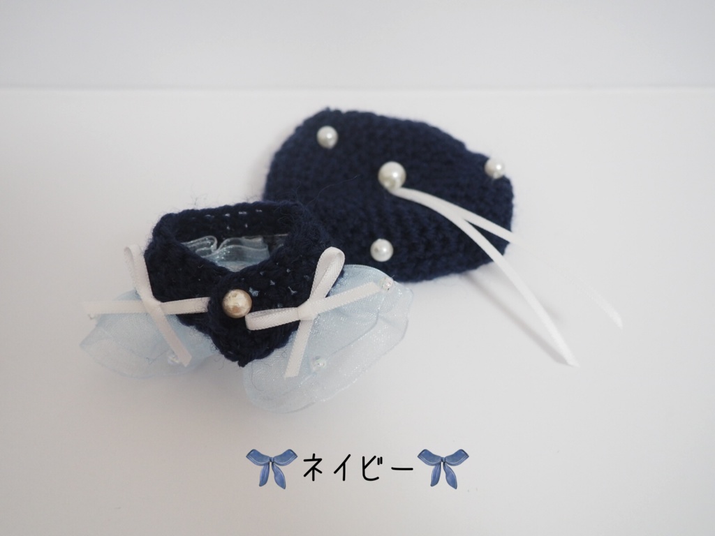 10cmぬい服 海のケープ&ベレーセット