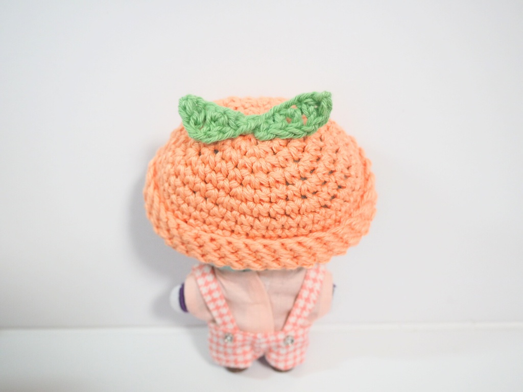 ぬいのかんきつニット帽 レモン/オレンジ 10cmサイズ