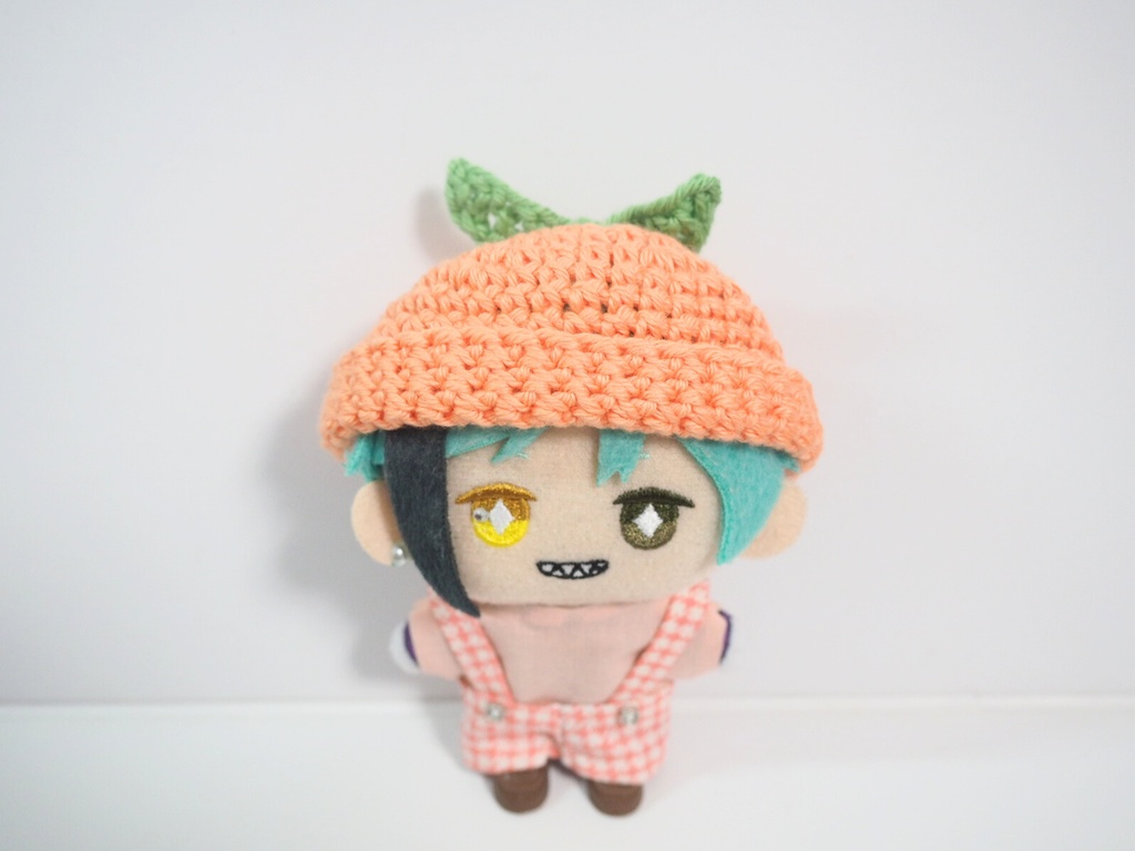 ぬいのかんきつニット帽 レモン/オレンジ 10cmサイズ