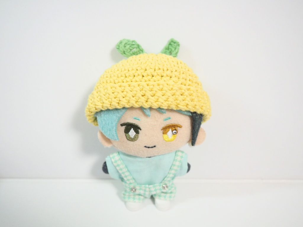 ぬいのかんきつニット帽 レモン/オレンジ 10cmサイズ