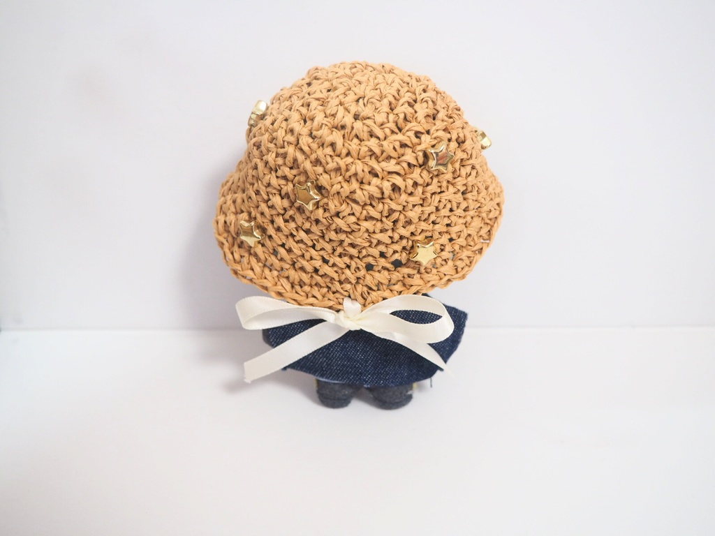 ぬいのエトワール麦わら帽子 10cmサイズ