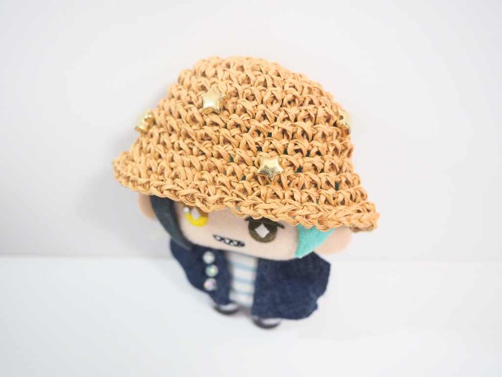 ぬいのエトワール麦わら帽子 10cmサイズ