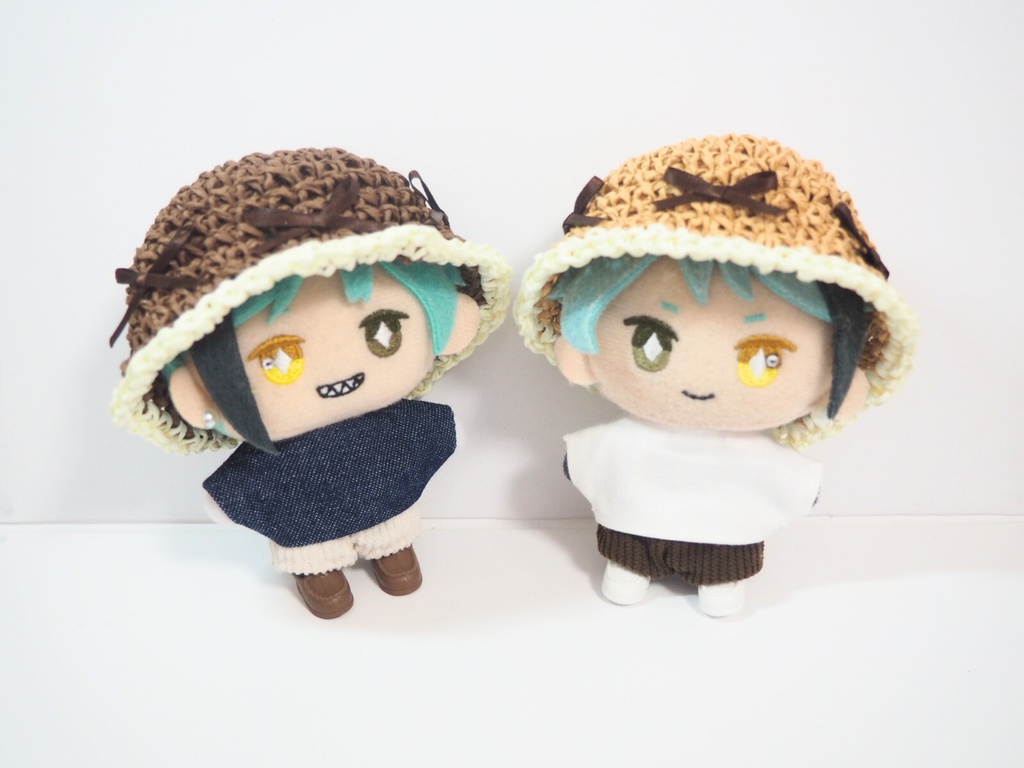 ミニリボン麦わら帽子 10cmぬいサイズ