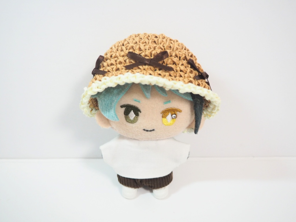 ミニリボン麦わら帽子 10cmぬいサイズ