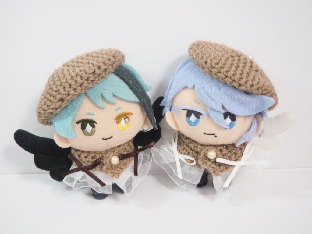10cmぬい服 カフェラテ天使ケープ&ベレーセット