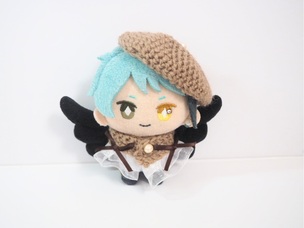 10cmぬい服 カフェラテ天使ケープ&ベレーセット