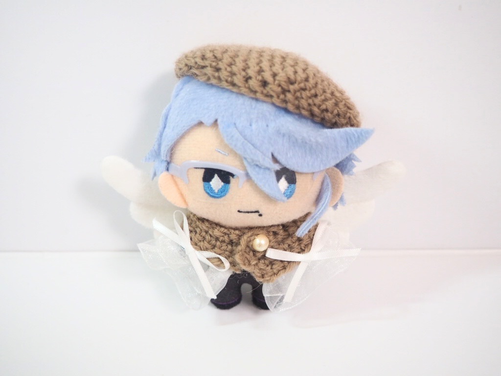 10cmぬい服 カフェラテ天使ケープ&ベレーセット