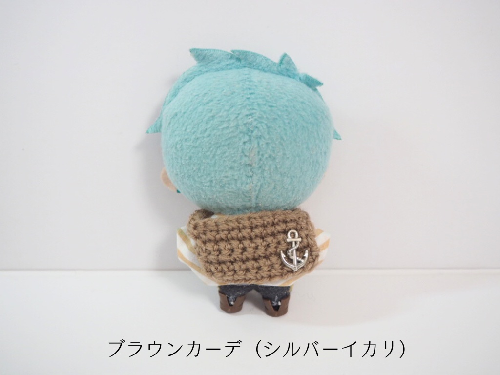 10cmぬい服 セーラー風肩掛けカーデセット