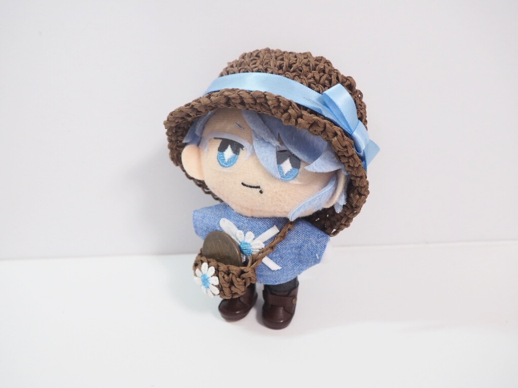 10cmぬい服 夏のマリンブルーお出かけセット(ハット&ブラウス&バッグ)