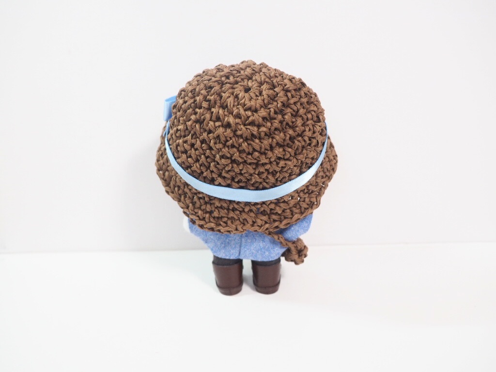 10cmぬい服 夏のマリンブルーお出かけセット(ハット&ブラウス&バッグ)