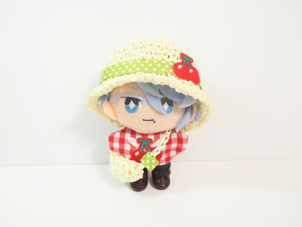 10cmぬい服 メロンクリームソーダお出かけセット(ハット&ブラウス&バッグ)