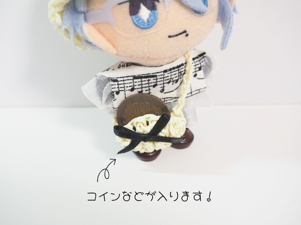 10cmぬい服 音楽のおけいこセット~夏~(ハット&ブラウス&バッグ)