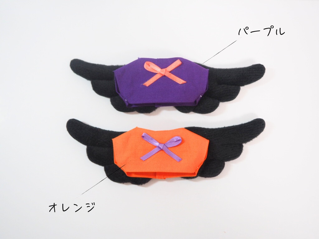 10cmぬい服 ちょい仮装ハロウィントップス 悪魔の羽