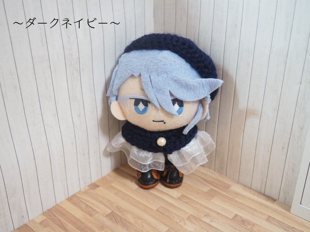 10cmぬい服 オーガンジーケープ&ベレー帽セット(新バージョン)