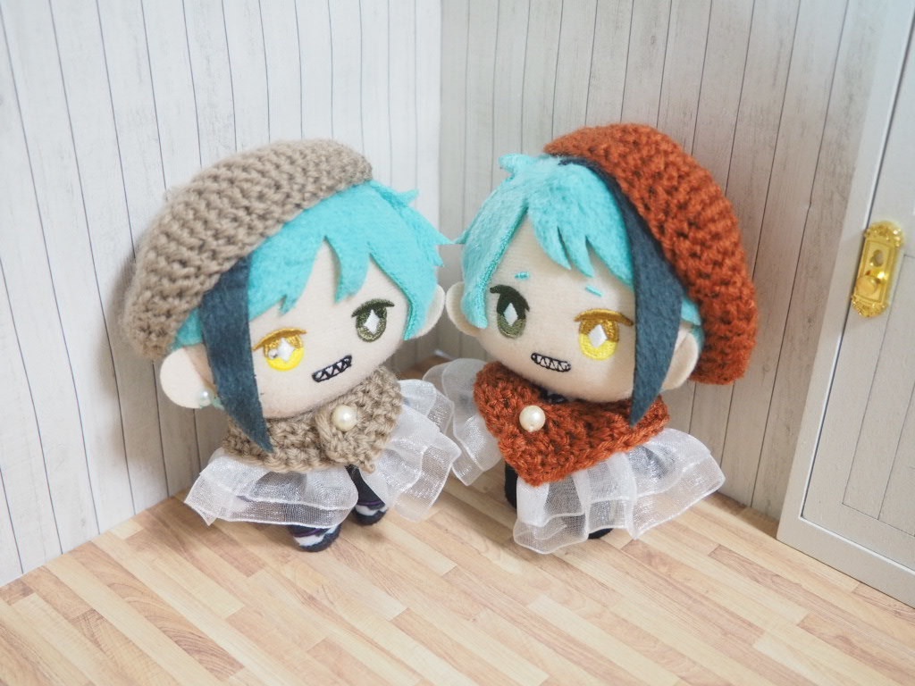 10cmぬい服 オーガンジーケープ&ベレー帽セット(新バージョン)