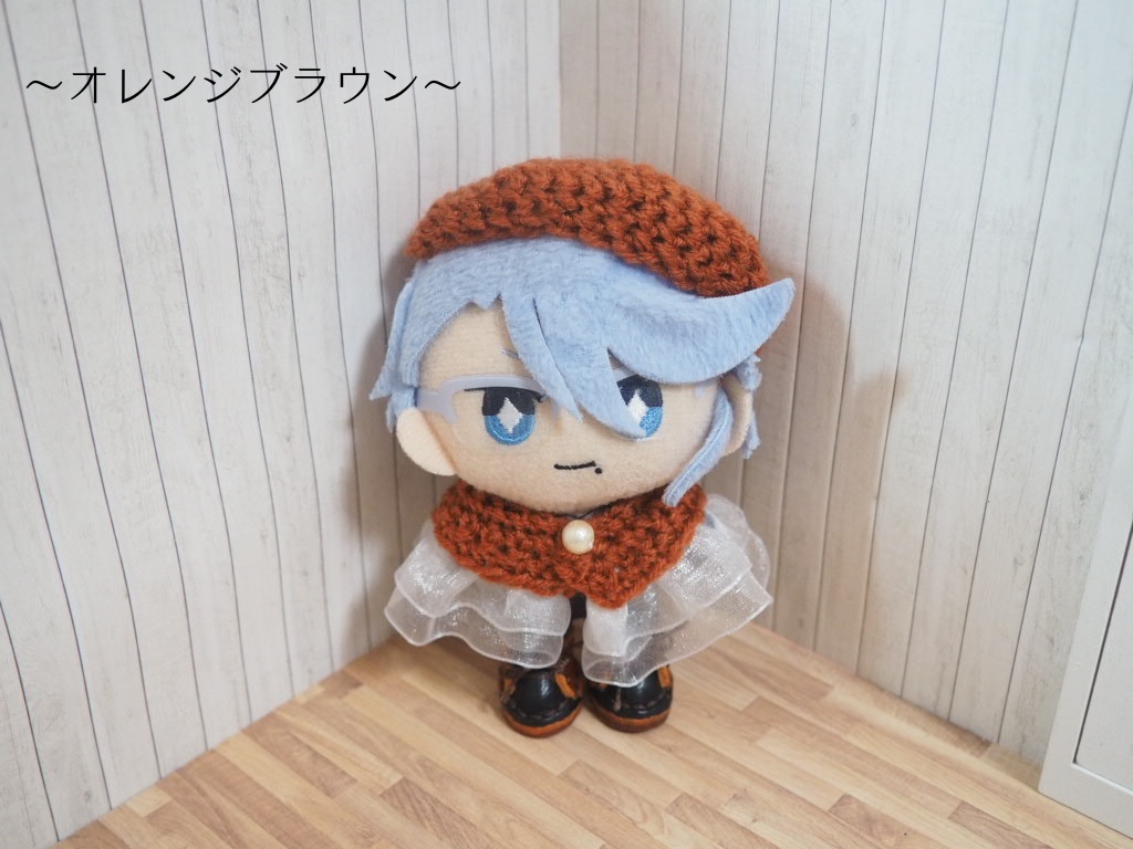 10cmぬい服 オーガンジーケープ&ベレー帽セット(新バージョン)