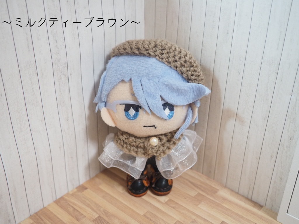 10cmぬい服 オーガンジーケープ&ベレー帽セット(新バージョン)