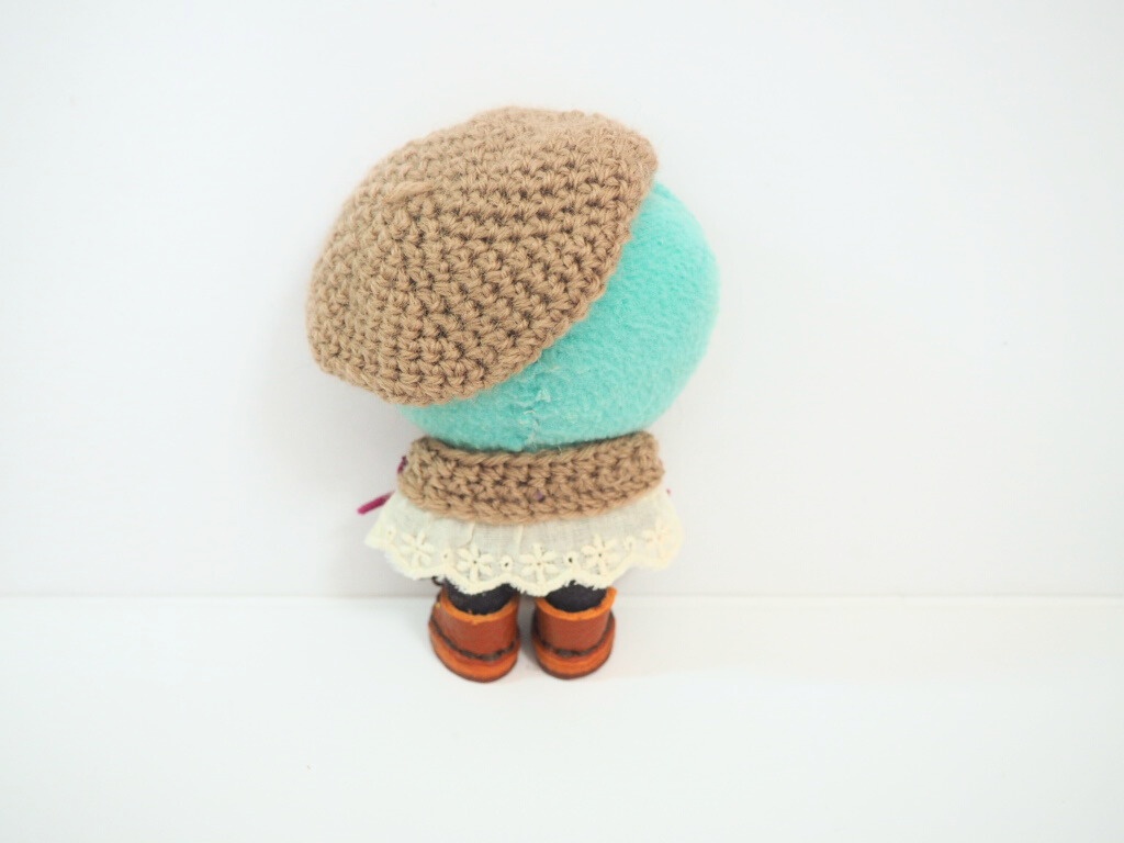 10cmぬい服 コットンレースケープ&ベレーセット(新バージョン)