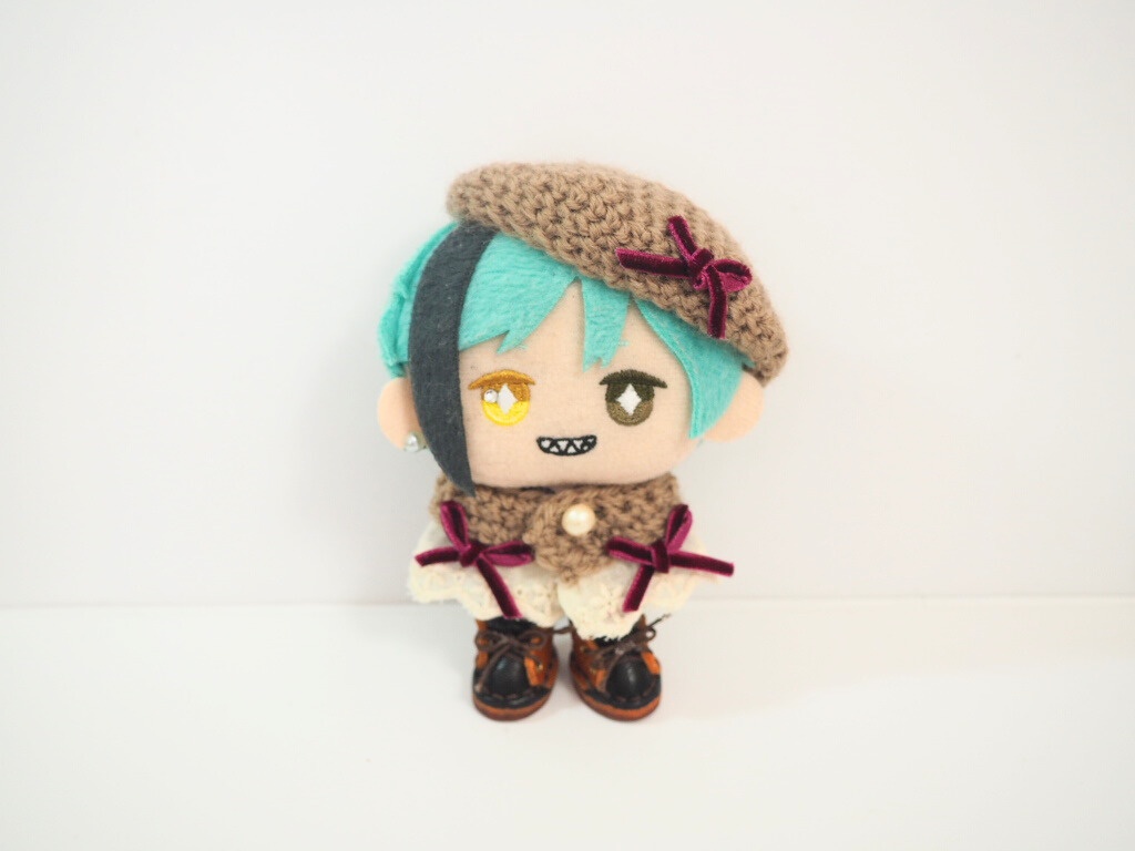 10cmぬい服 コットンレースケープ&ベレーセット(新バージョン)