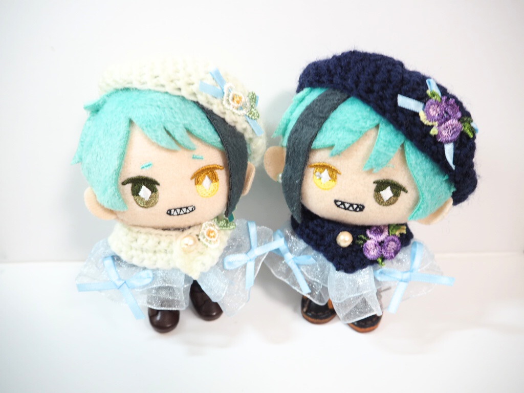 10cmぬい服 フラワーレースケープ&ベレー帽セット(新バージョン)