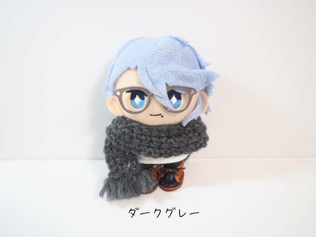 10cmぬい用 もこもこ原毛ニットマフラー