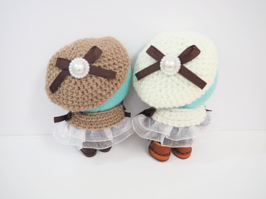 10cmぬい服 カフェモカケープ&ベレーセット(新バージョン)