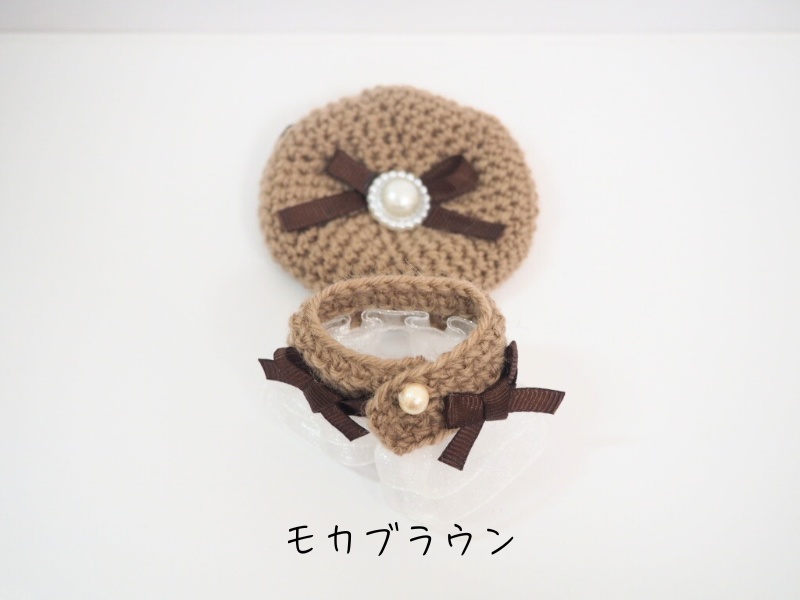 10cmぬい服 カフェモカケープ&ベレーセット(新バージョン)