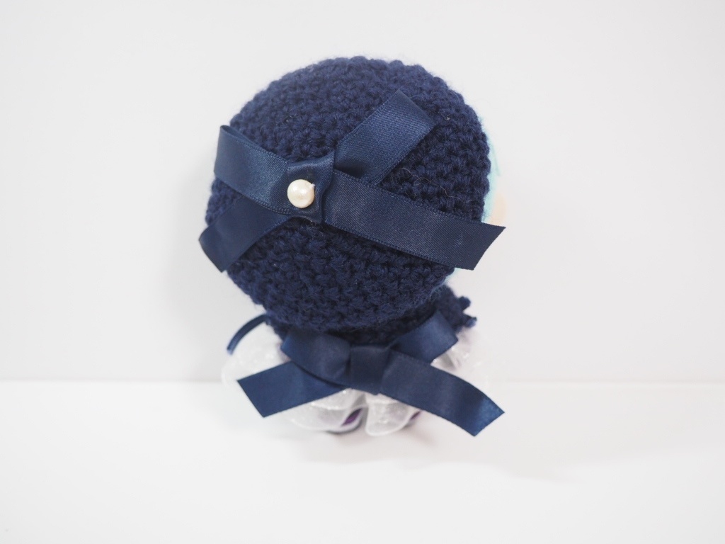 10cmぬい服 バックリボンケープ&ベレー帽セット