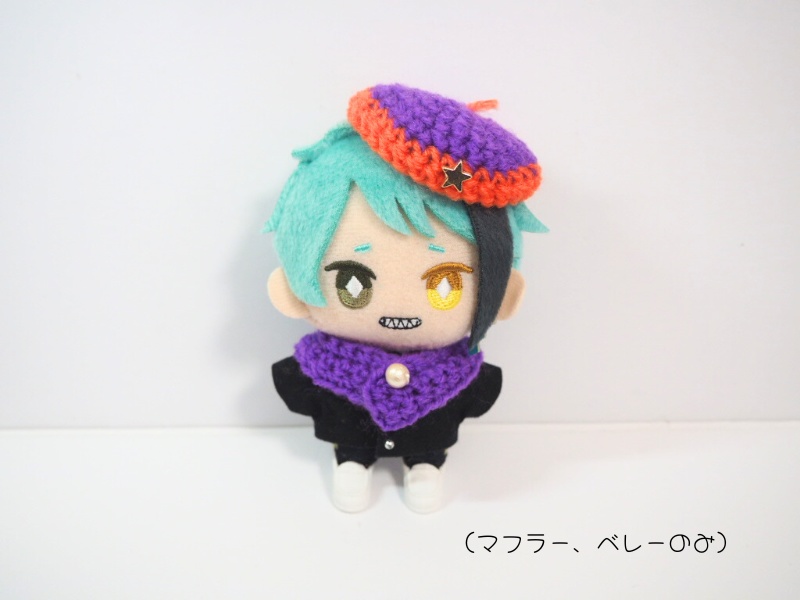 10cmぬい服 ハロウィンマフラー&ベレー2024