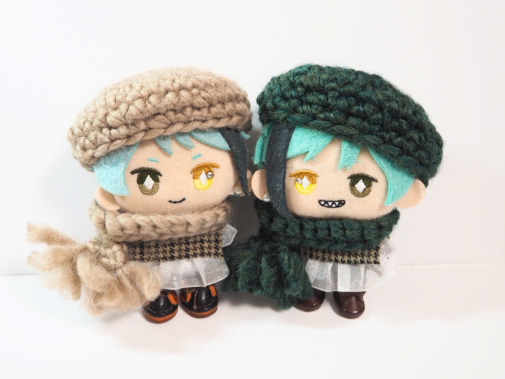 10cmぬい服 もこもこセット(ベレー&マフラー)