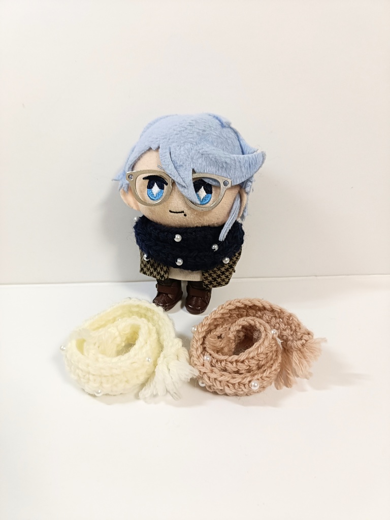 10cmぬい用 パールニットマフラー