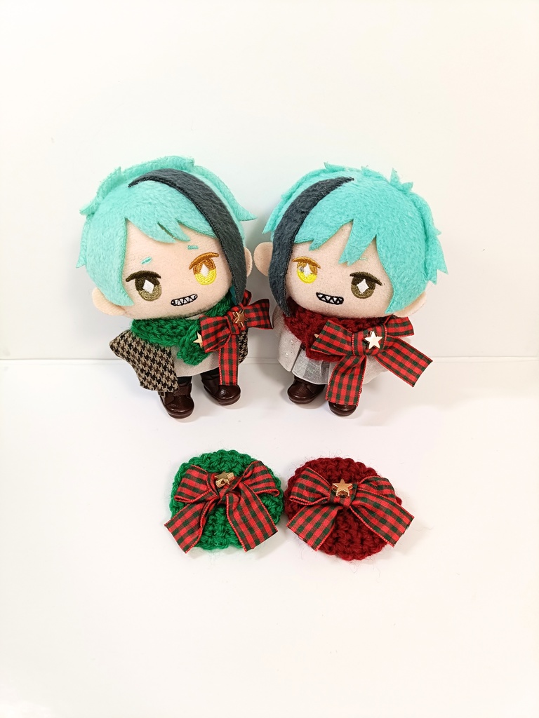 10cmぬい服 クリスマスマフラー&ベレー2024
