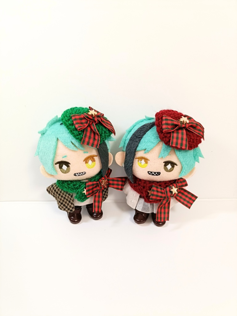 10cmぬい服 クリスマスマフラー&ベレー2024
