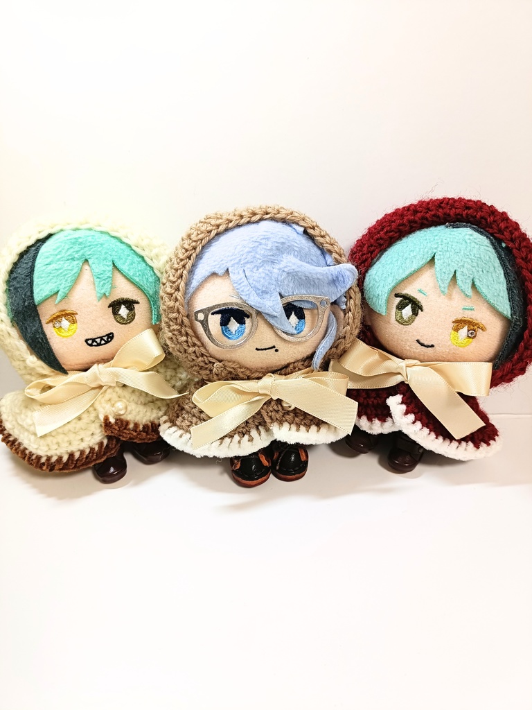 10cmぬい服 ビッグリボンフードケープ