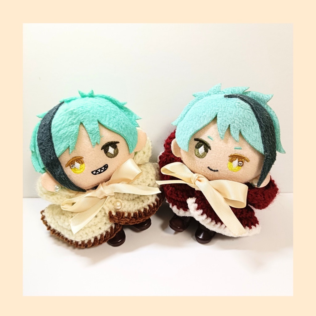 10cmぬい服 ビッグリボンフードケープ