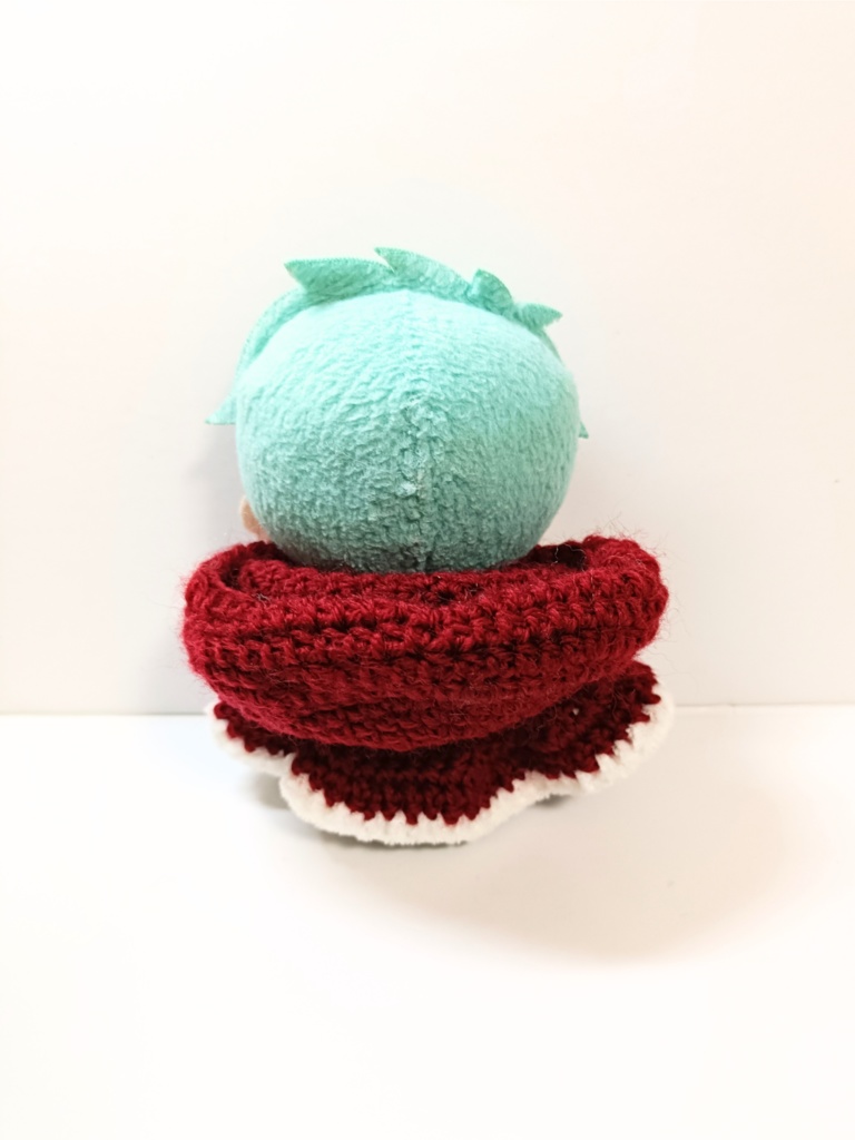 10cmぬい服 ビッグリボンフードケープ