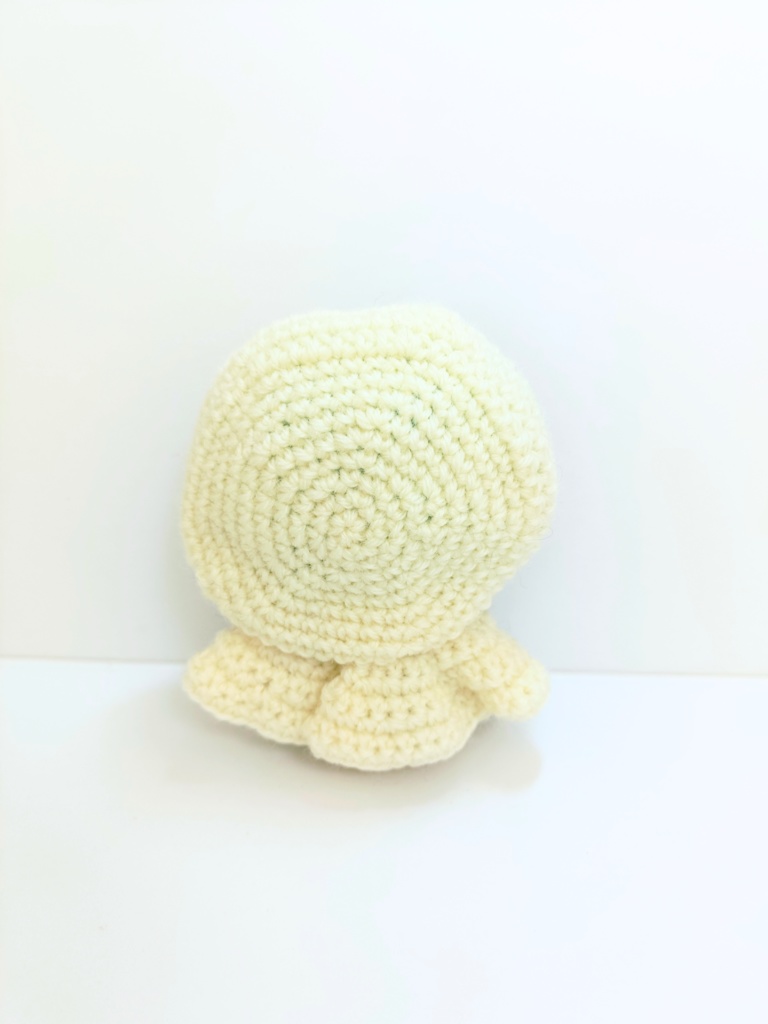 10cmぬい服 オーガンジーリボンフードケープ ネイビー&ホワイト