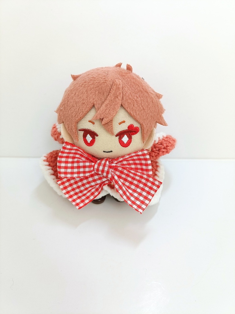 10cmぬい服 いちごミルクフードケープ