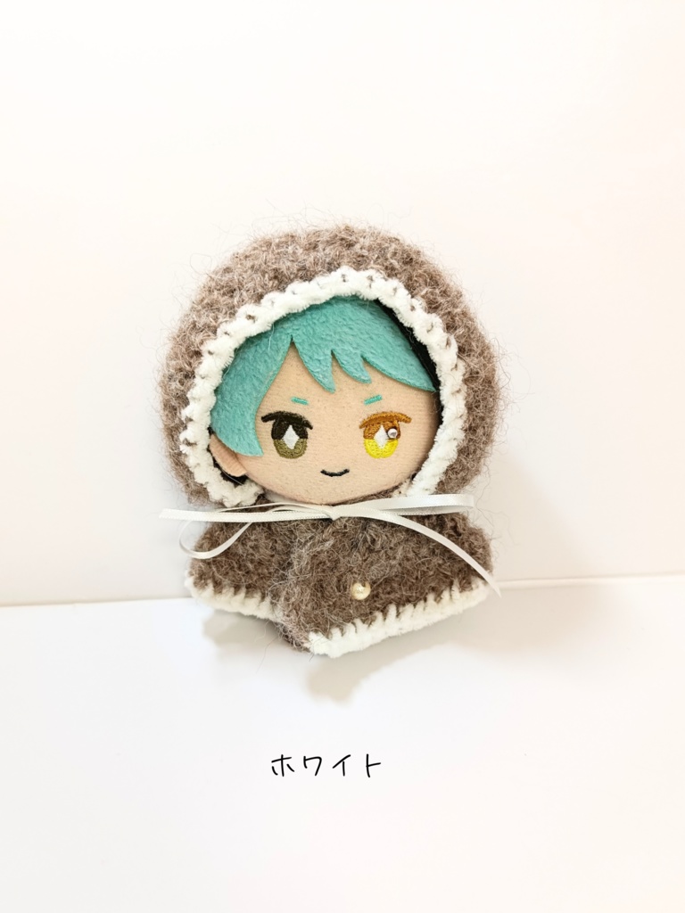 10cmぬい服 モヘアフードケープ