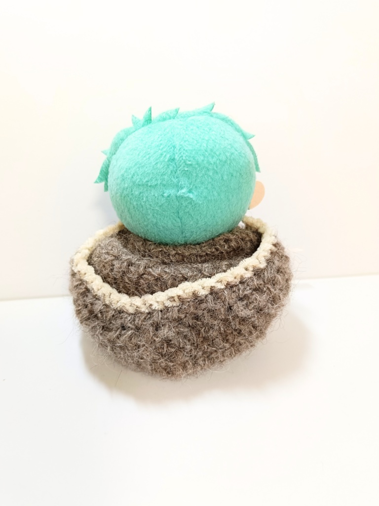 10cmぬい服 モヘアフードケープ