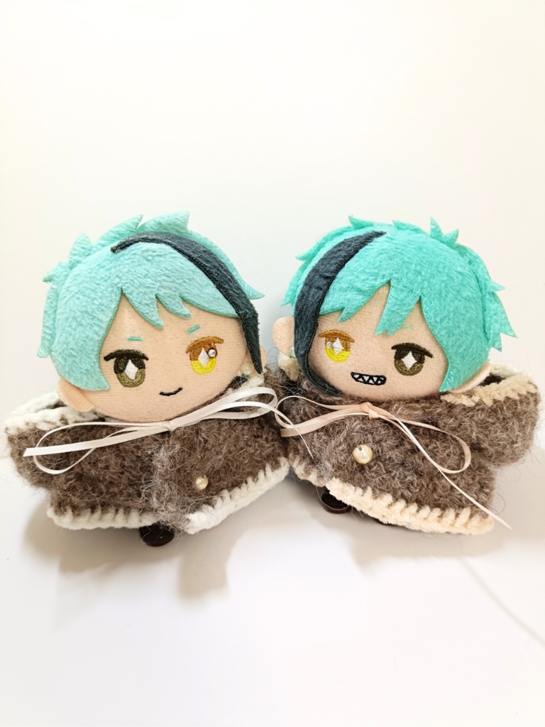 10cmぬい服 モヘアフードケープ