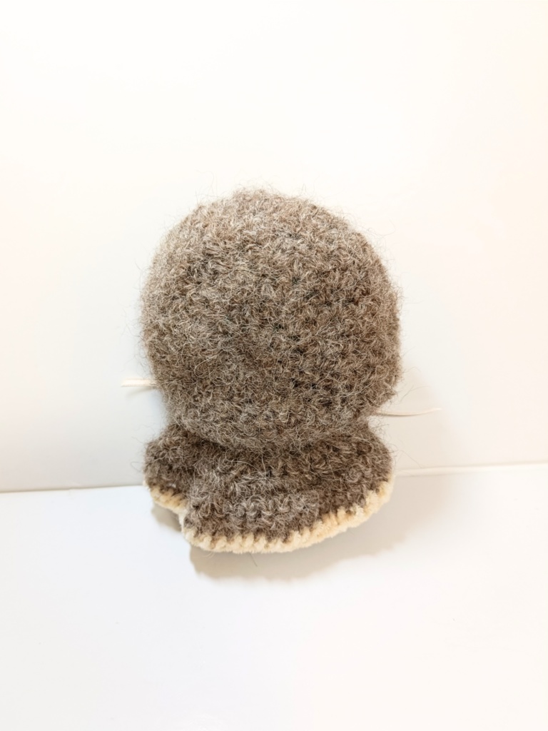 10cmぬい服 モヘアフードケープ