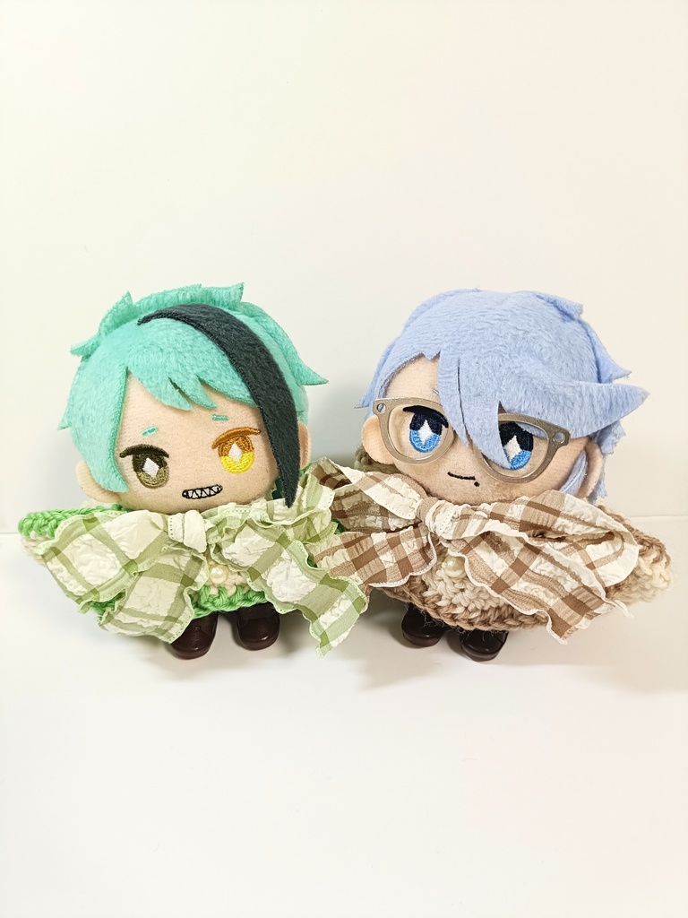 10cmぬい服 くしゅくしゅリボンフードケープ