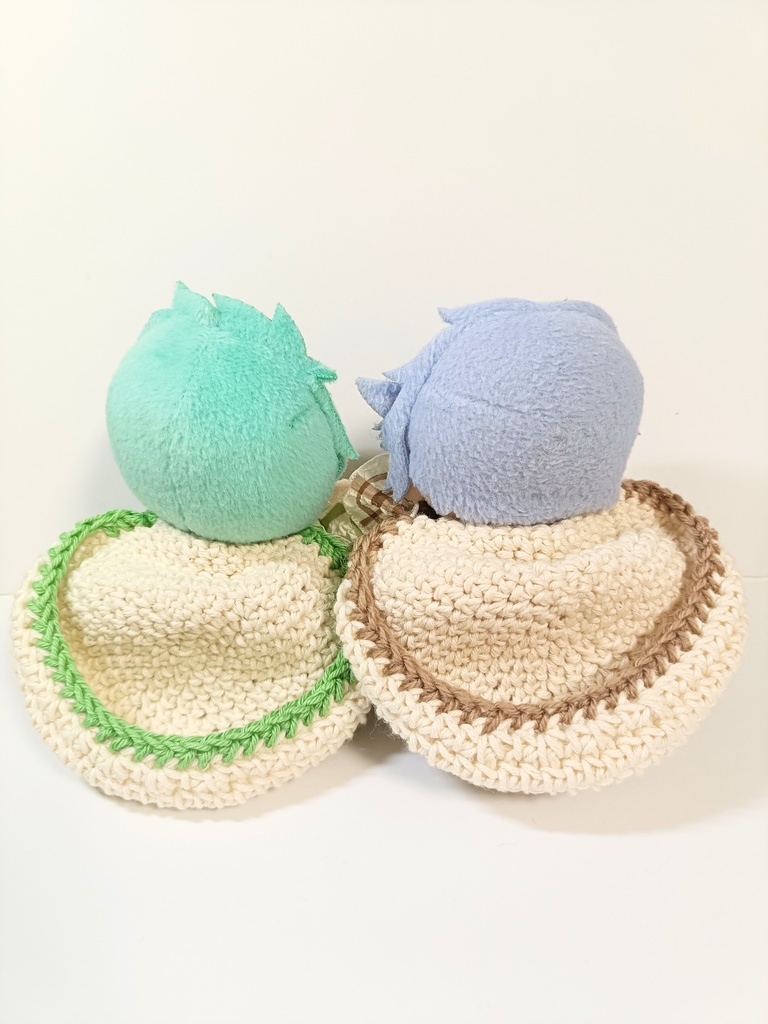 10cmぬい服 くしゅくしゅリボンフードケープ