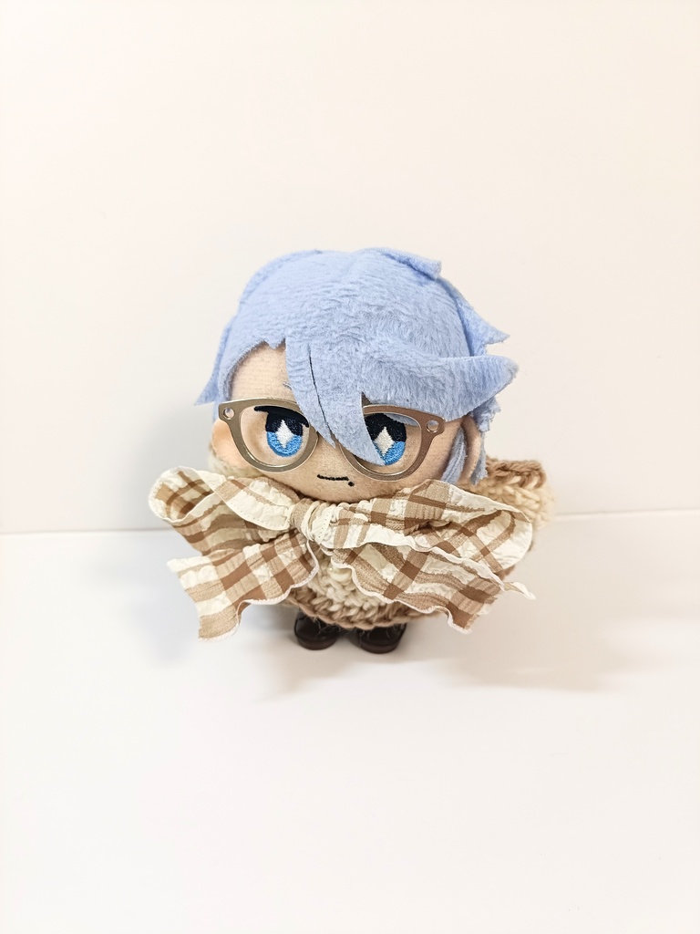 10cmぬい服 くしゅくしゅリボンフードケープ