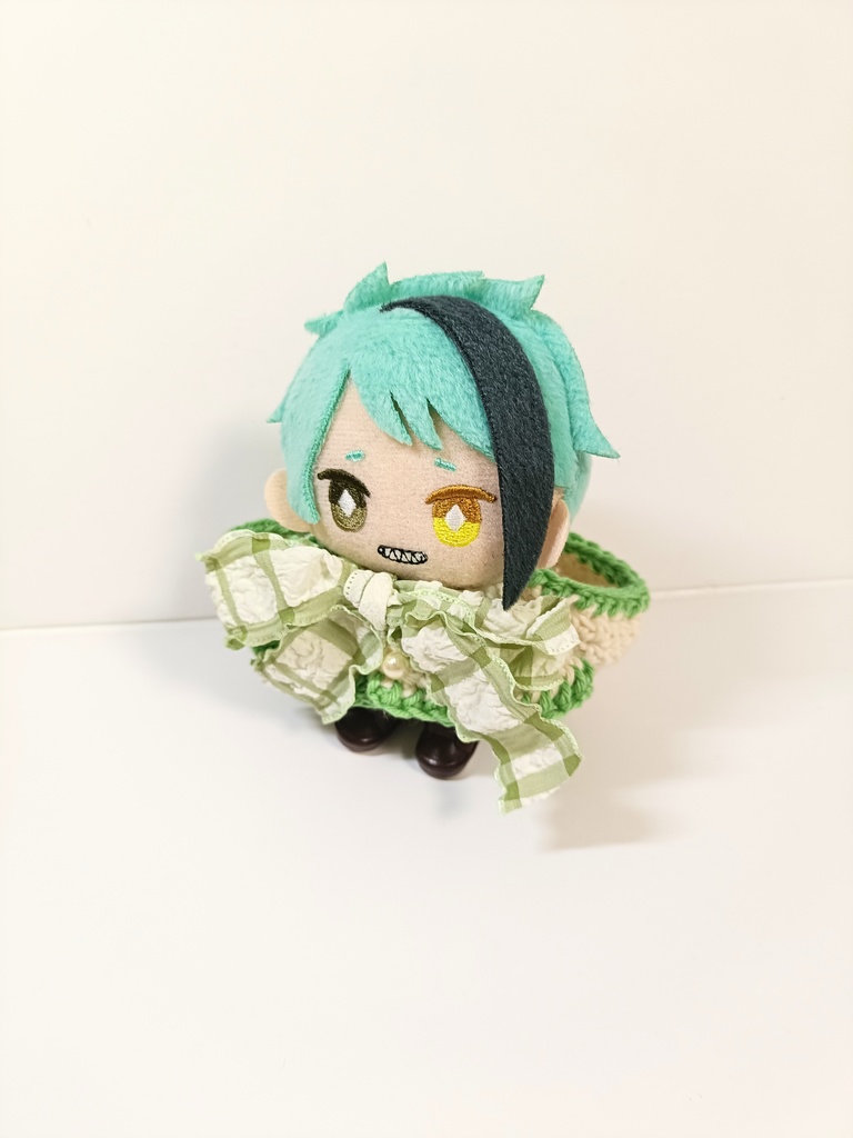 10cmぬい服 くしゅくしゅリボンフードケープ