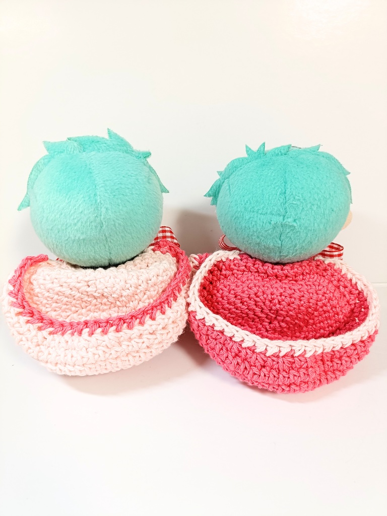 10cmぬい服 いちごミルクフードケープ コットンver.